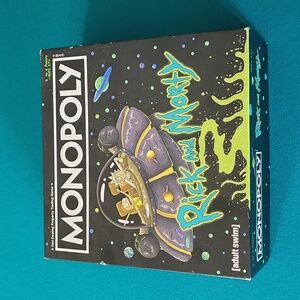 Rick and Morty Monopoly Game 2016 - GUC - Complete